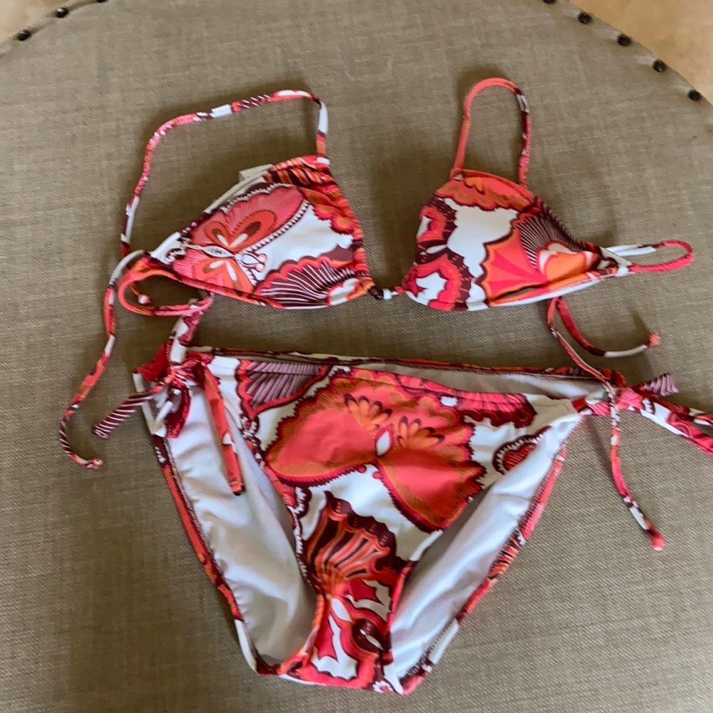 Peach and white bikini new